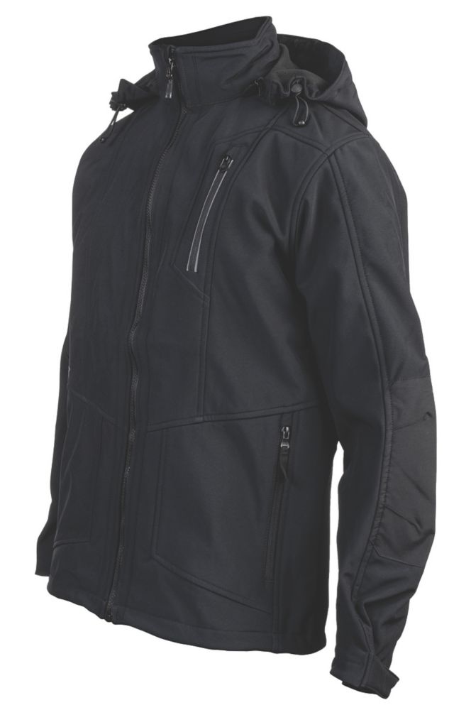 Image of CAT Mercury Soft Shell Work Jacket Black Small 36-38" Chest 