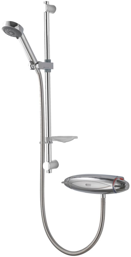 Image of Aqualisa Colt Rear-Fed Exposed Chrome Thermostatic Mixer Shower 