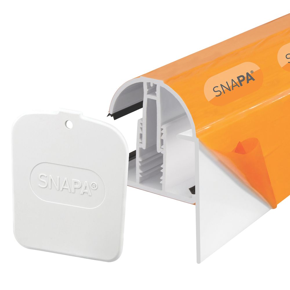 Image of SNAPA White 16mm Gable Bar 2000mm x 50mm 