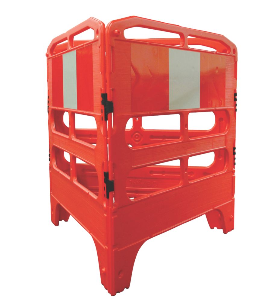 Image of Melba Swintex 3-Part Utility Pedestrian Barrier Red 750mm 