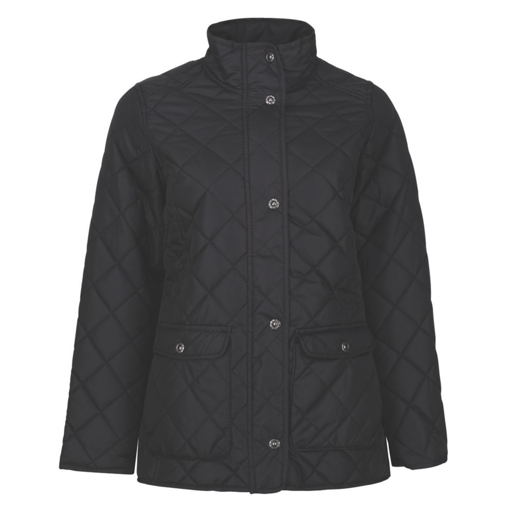 Image of Regatta Tarah Womens Quilted Jacket Black Size 10 