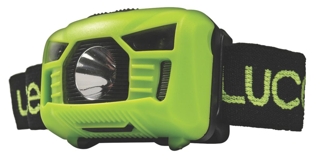 Image of Luceco Rechargeable LED Head Torch Green 150lm 