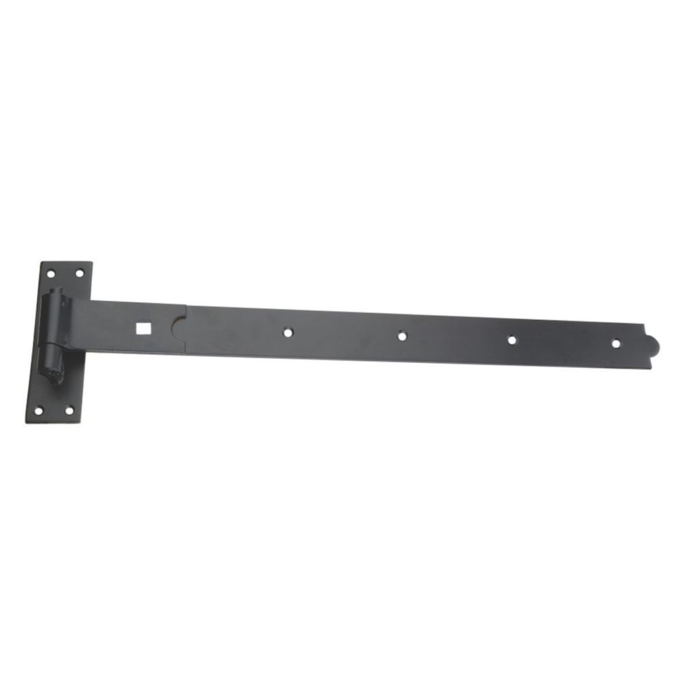 Image of Smith & Locke Black Powder-Coated Gate Hinge Straight Hook & Band 45mm x 610mm x 165mm 