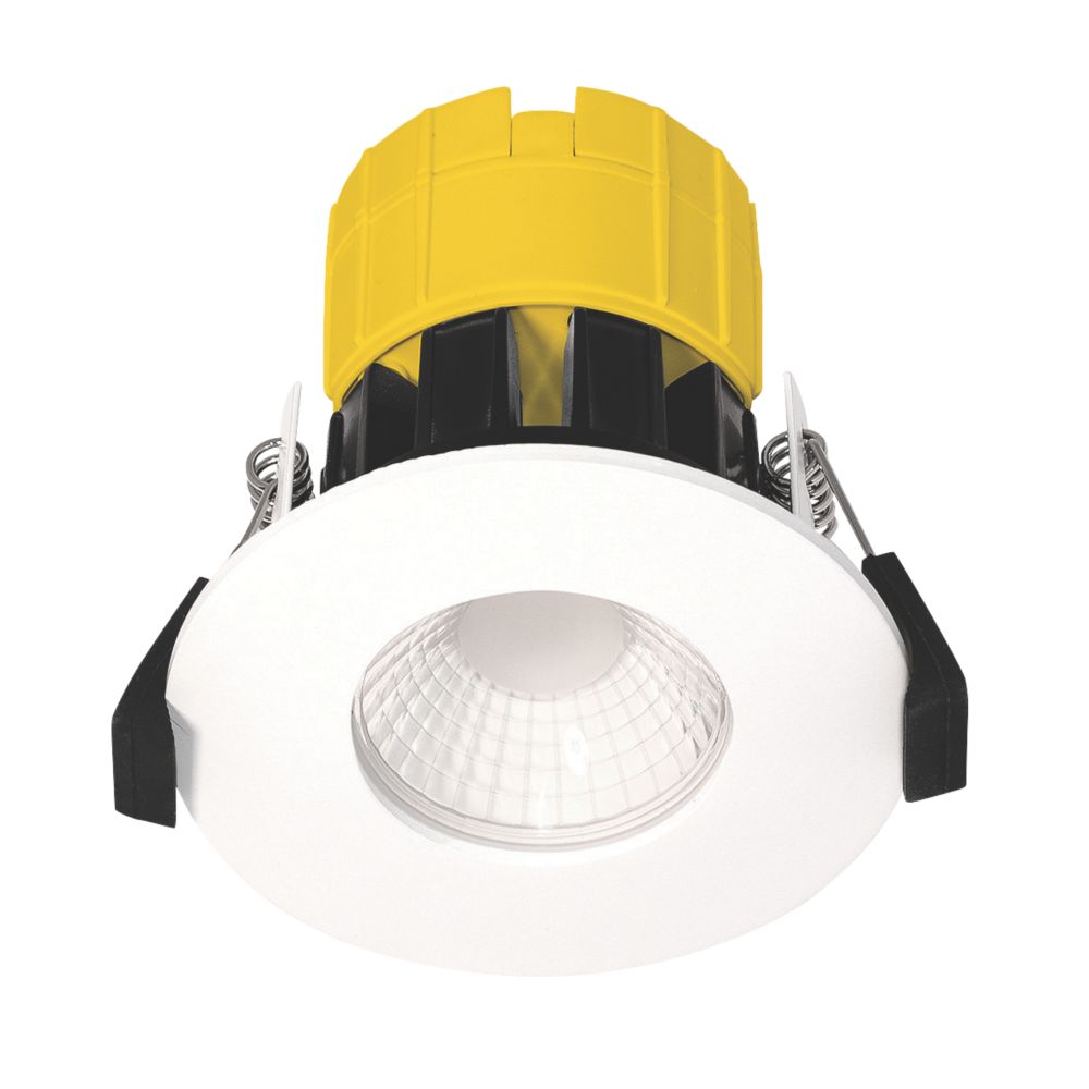 Image of Luceco Dim2Warm FType Fixed Fire Rated LED Downlight White 6W 460lm 