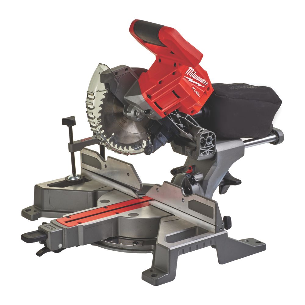 Image of Milwaukee M18 FMS190-0 FUEL 190mm 18V Li-Ion RedLithium High Output Brushless Cordless Double-Bevel Sliding Mitre Saw - Bare 