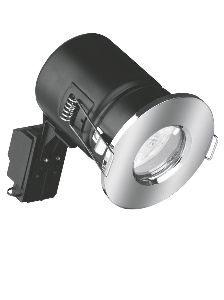 Image of Aurora EFD Fixed Fire Rated LED Downlight Polished Chrome 5W 500lm 