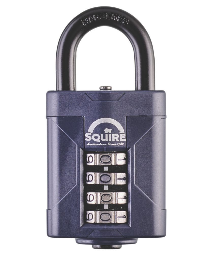 Image of Squire Steel Water-Resistant Combination Padlock Blue 50mm 