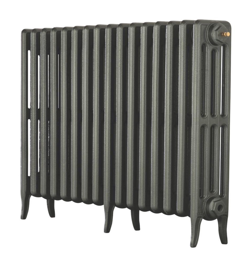 Image of Arroll Neo-Classic 4-Column Cast Iron Radiator 660mm x 994mm Cast Grey 4258BTU 