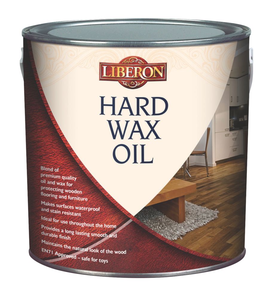 Image of Liberon Hard Wax Oil for Wooden Furniture & Floors Satin 2.5Ltr 