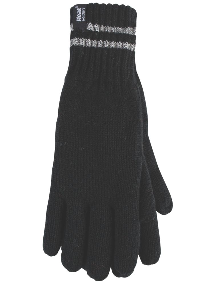 Image of SockShop Heat Holders Thermal Gloves Black Large / X Large 