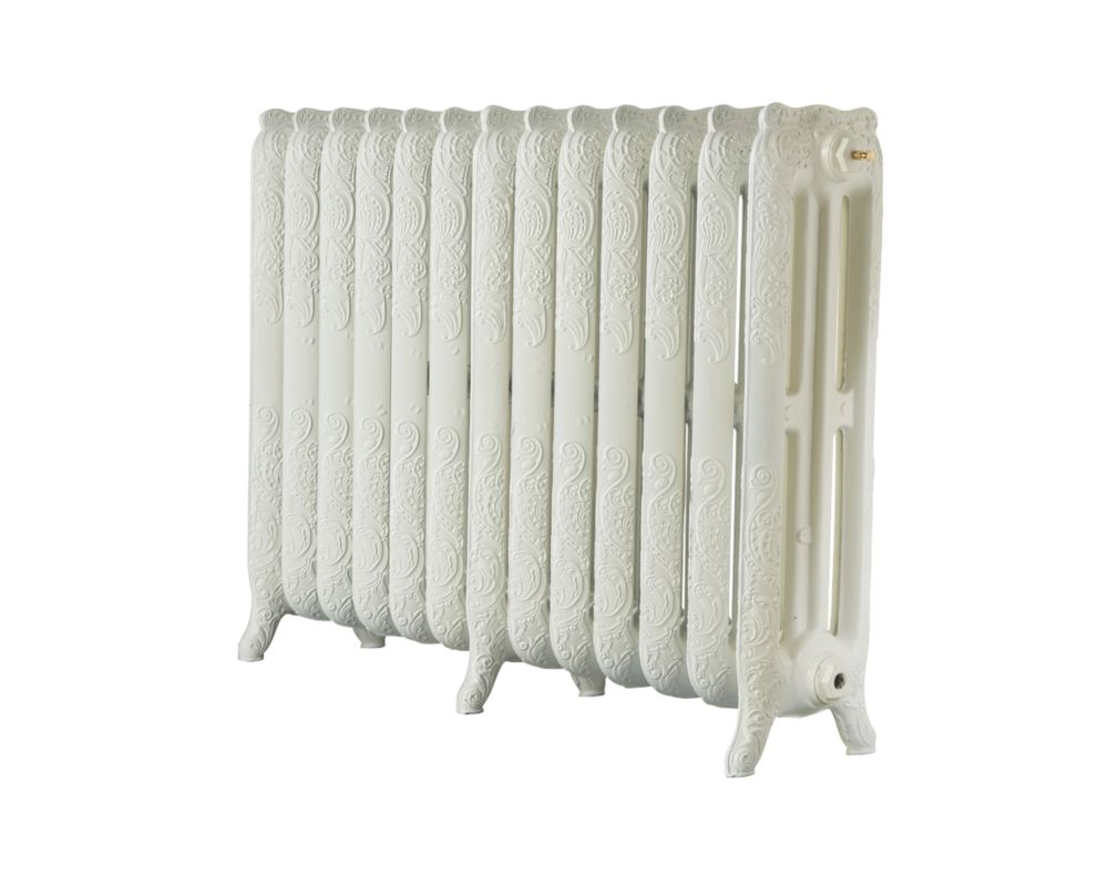 Image of Arroll Montmartre 3-Column Cast Iron Radiator 760mm x 1074mm Cream 6387BTU 