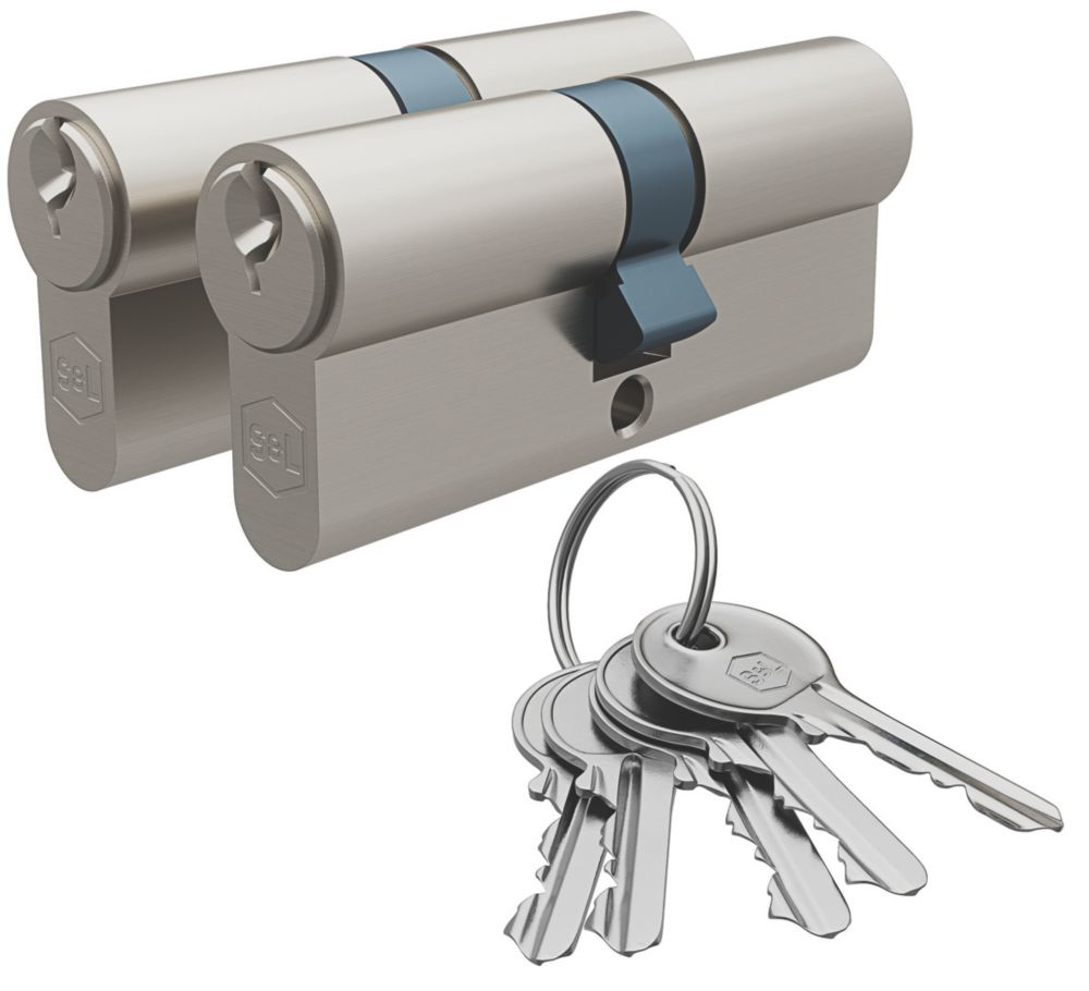 Image of Smith & Locke Fire Rated 6-Pin Euro Double Cylinder Lock 35-35 