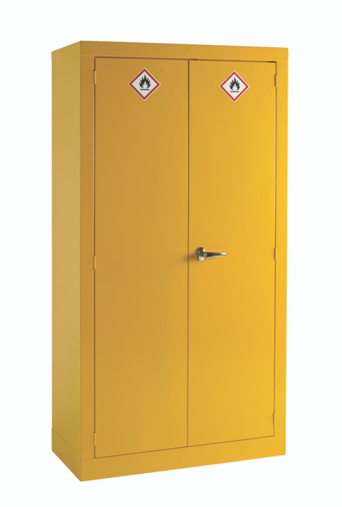 Image of Hazardous Substance Cabinet Yellow 915mm x 457mm x 1830mm 