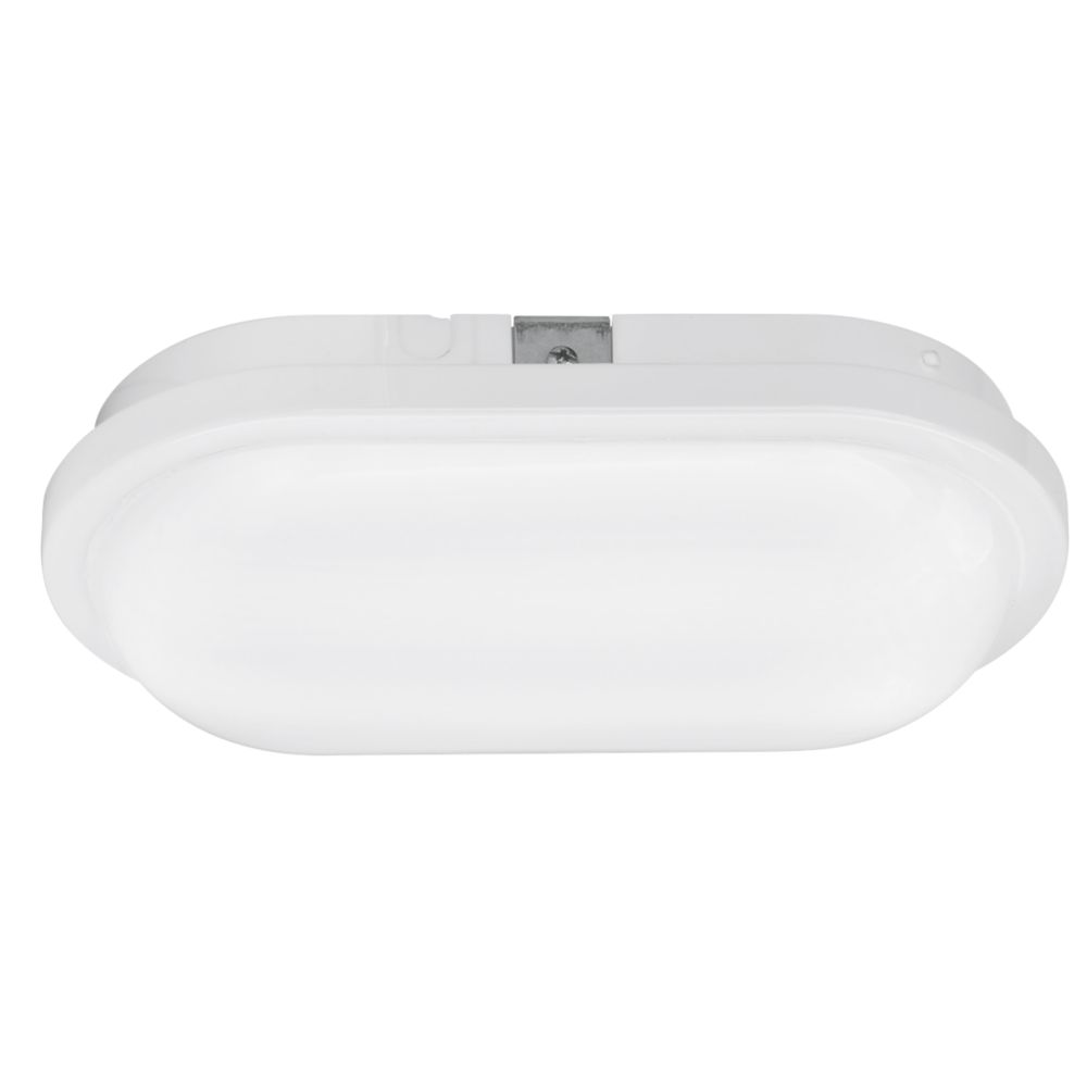 Image of Aurora Utilite Indoor & Outdoor Oval LED Bulkhead White 15W 1550lm 