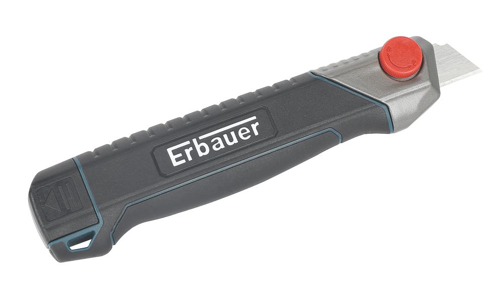 Image of Erbauer Retractable 18mm Snap-Off Blade Knife 