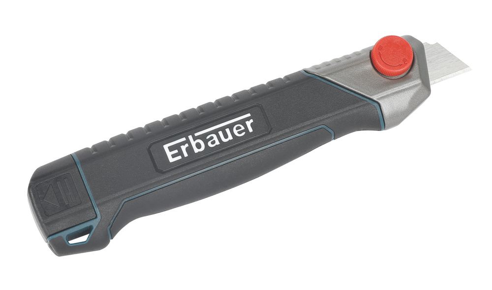 Image of Erbauer Retractable 18mm Snap-Off Blade Knife 