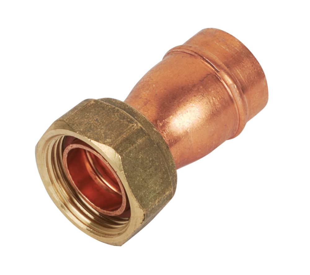 Image of Yorkshire Copper Solder Ring Straight Tap Connector 22mm x 3/4" 