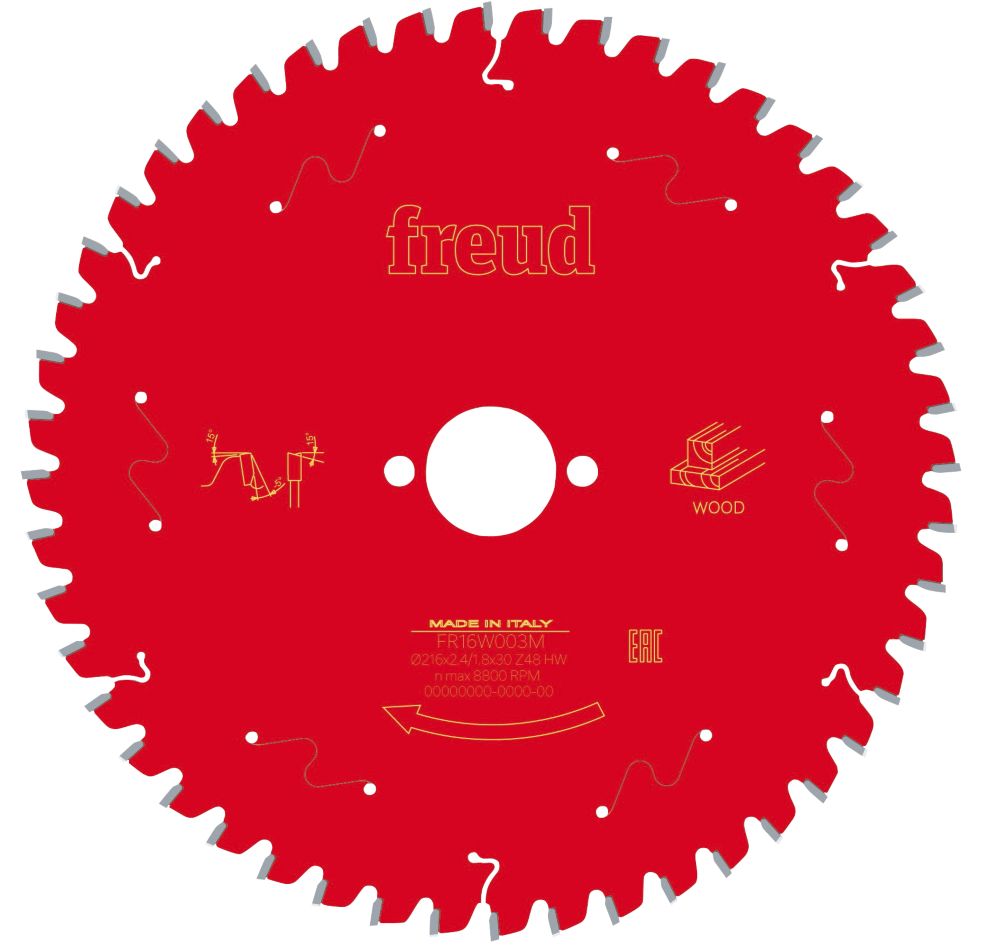 Image of Freud Wood Mitre Saw Blade 216mm x 30mm 48T 