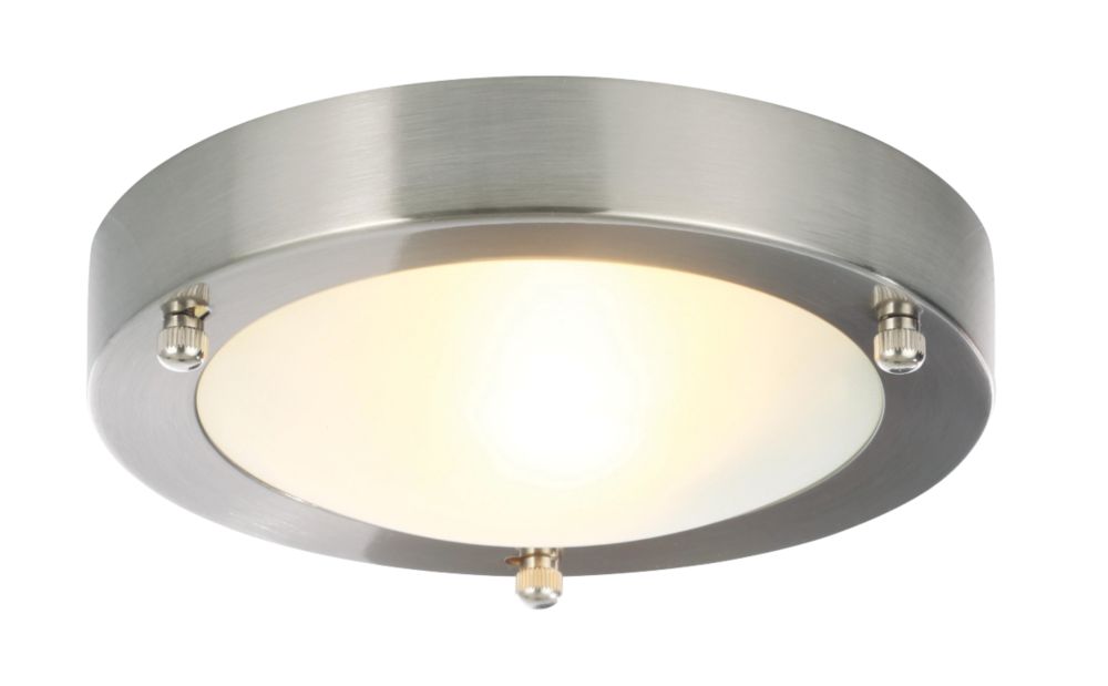 Image of Spa Canis Bathroom Ceiling Light Stainless Steel 
