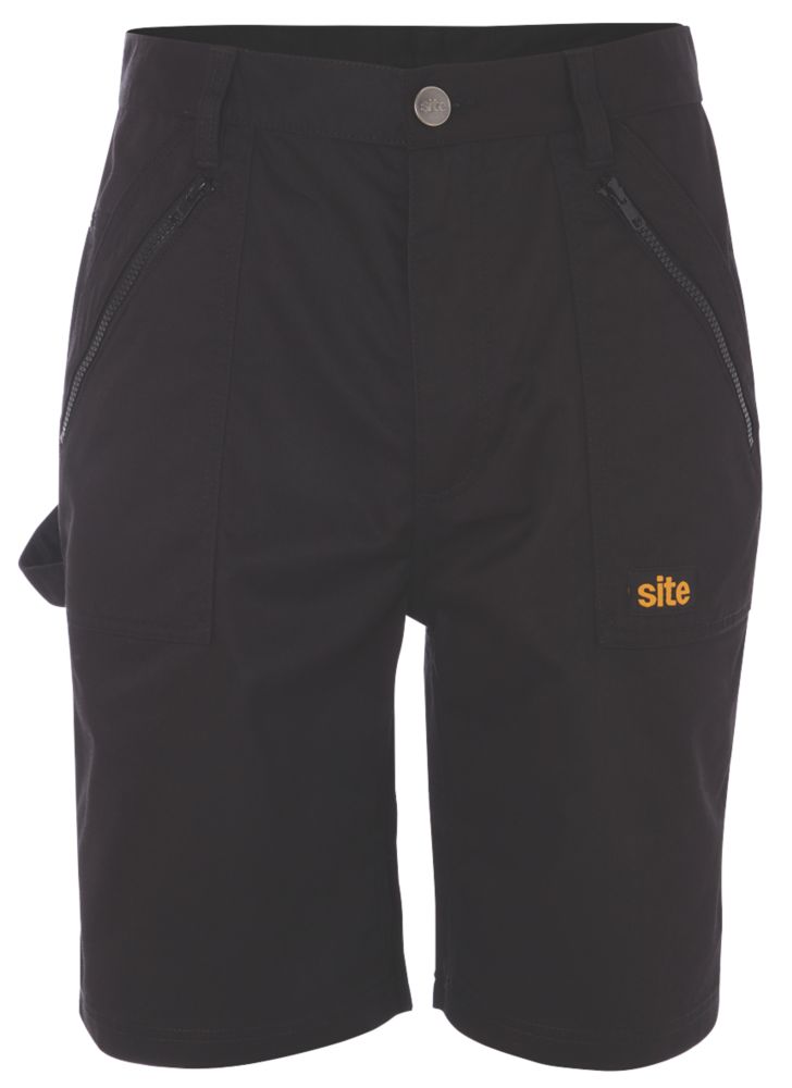 Image of Site Beagle Action Multi-Pocket Shorts Black 32" W 