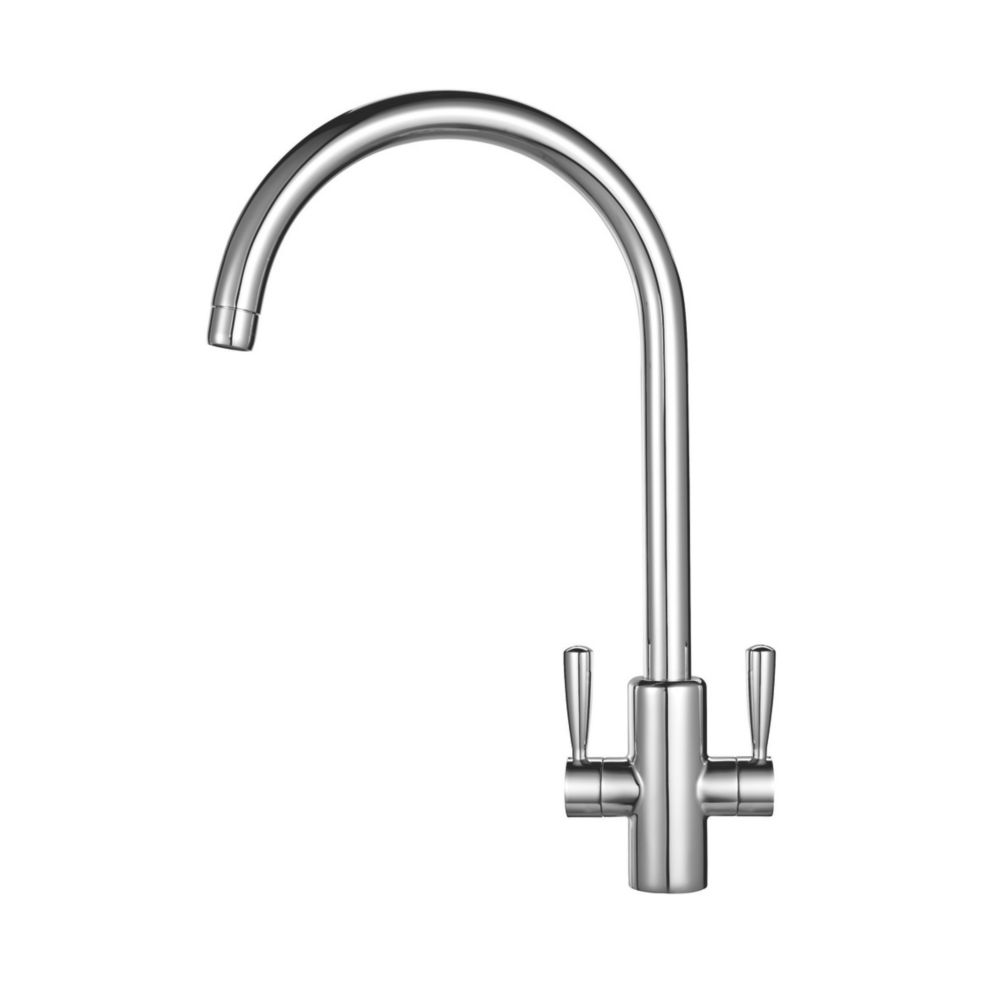 Image of Franke Ascona Sink-Mounted Mono Mixer Kitchen Tap Chrome 