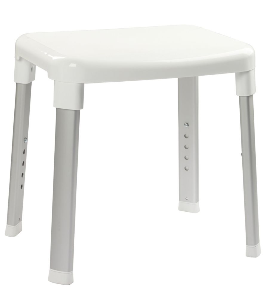 Image of Croydex Freestanding Adjustable Shower Stool White 