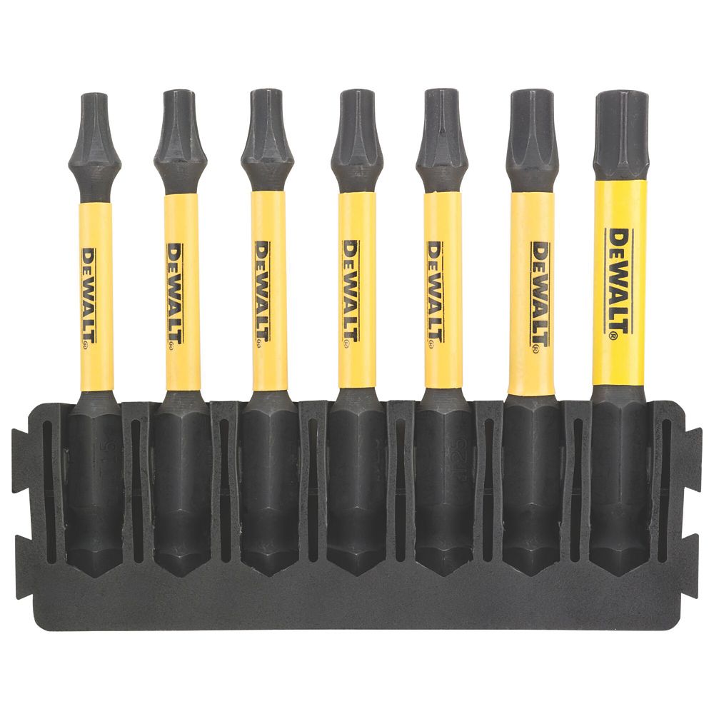 Image of DeWalt Flextorq 6.35mm Hex Shank TX Screwdriver Bits 7 Pieces 