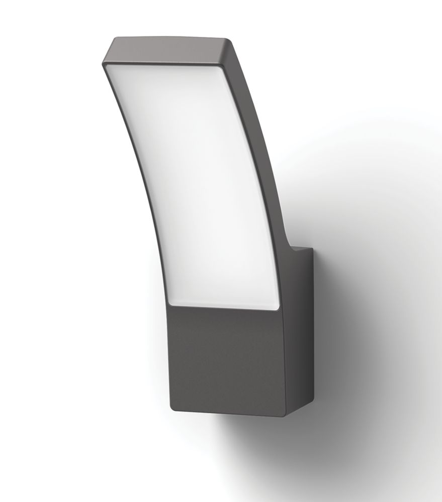 Image of Philips Splay Outdoor LED Outdoor Wall Light Anthracite 12W 1100lm 