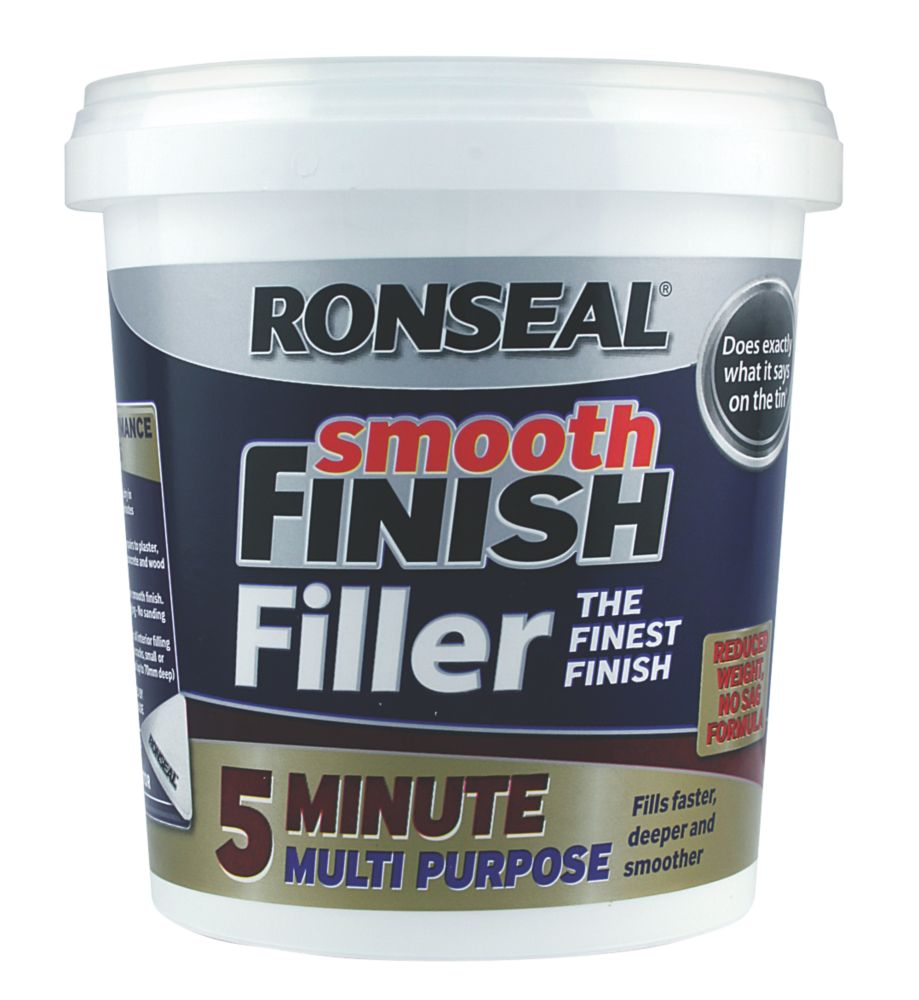Image of Ronseal 5 Minute Multipurpose Ready-Mixed Filler White 600ml 