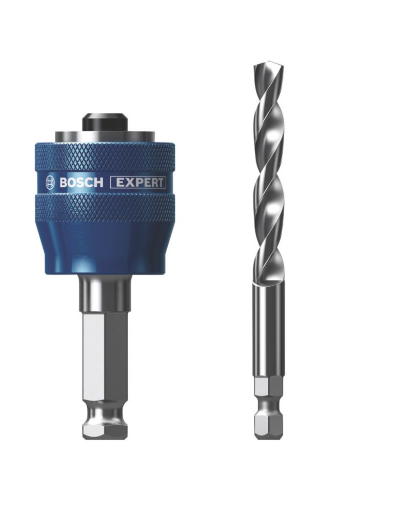 Image of Bosch Hex Shank Holesaw Arbour & Pilot Drill Bit Â¼" 