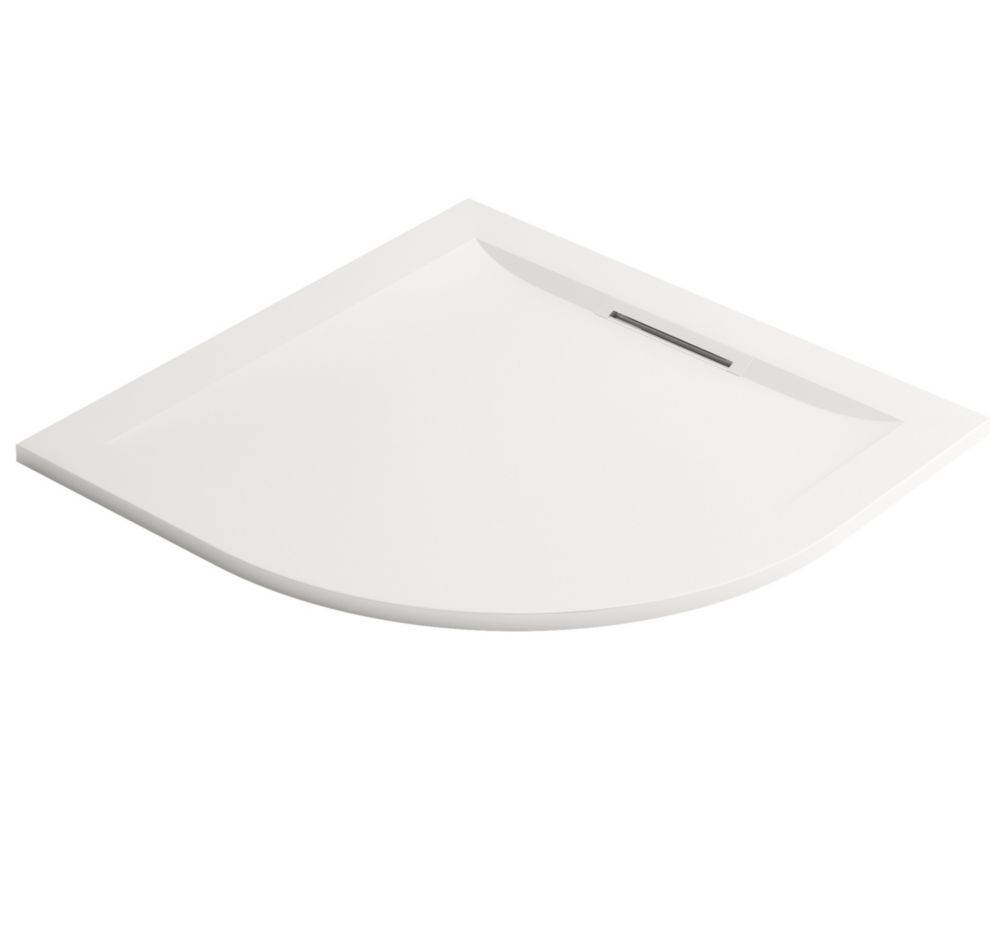 Image of Mira Flight Level Quadrant Shower Tray White 1000mm x 1000mm x 25mm 