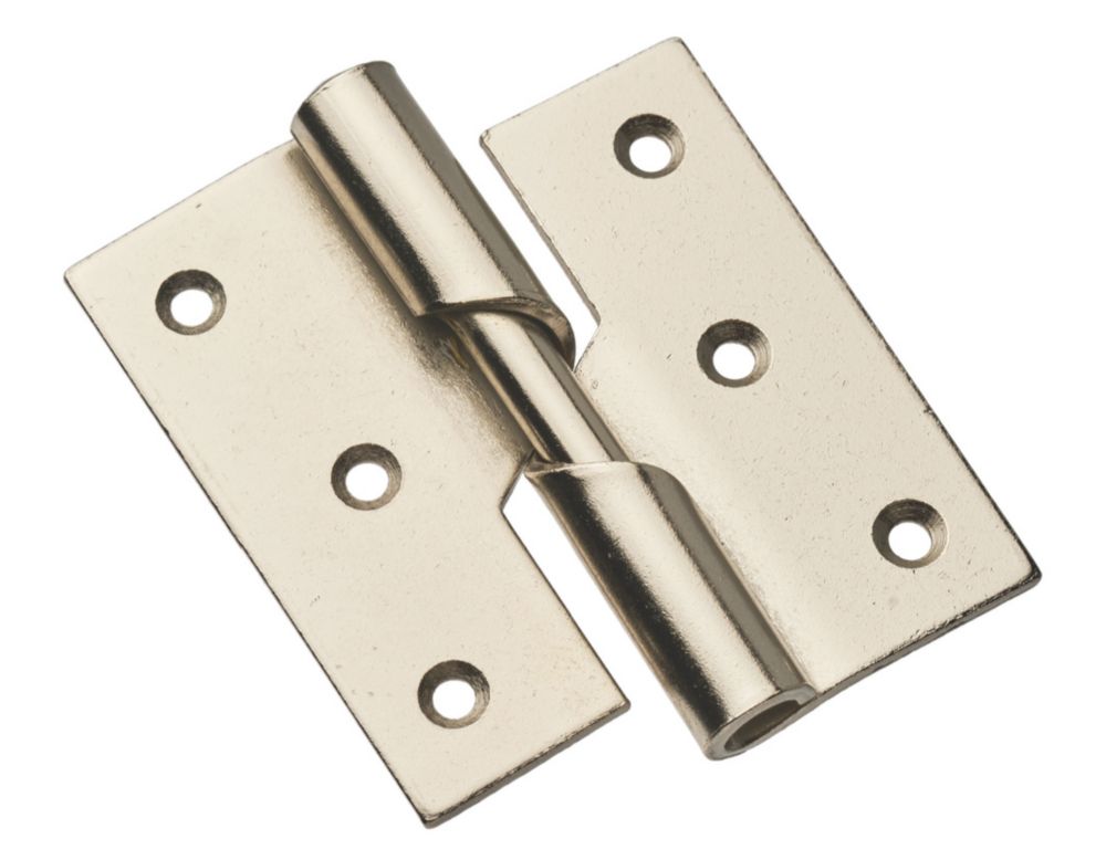 Image of Smith & Locke Satin Nickel Rising Butt Hinges RH 75mm x 71mm 2 Pack 