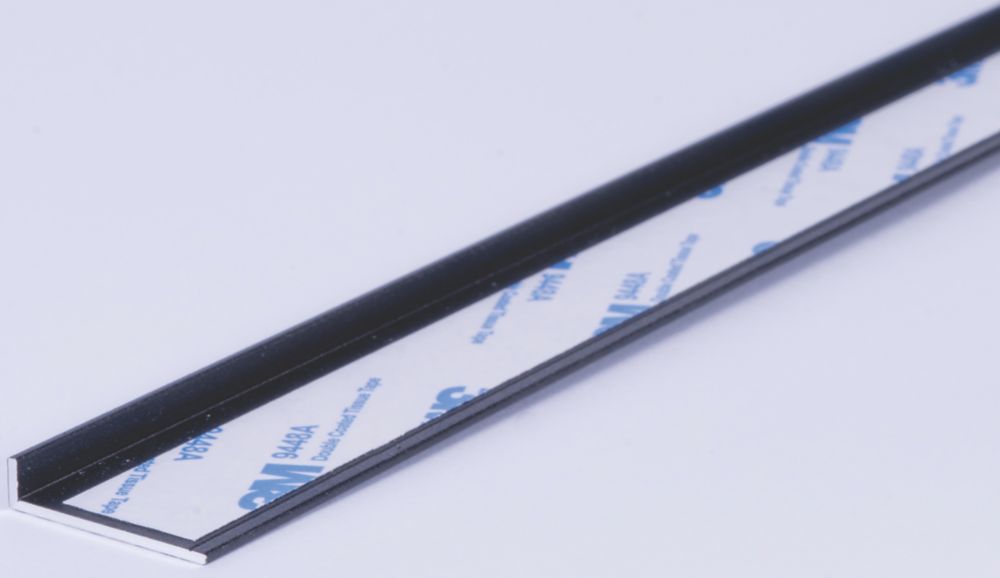 Image of Splashwall Edge Profile Matt Anthracite 750mm x 4mm 