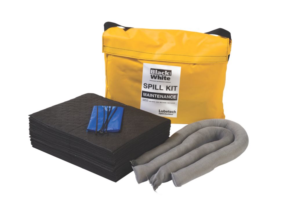 Image of Lubetech Black & White 50Ltr Maintenance Spill Response Kit 