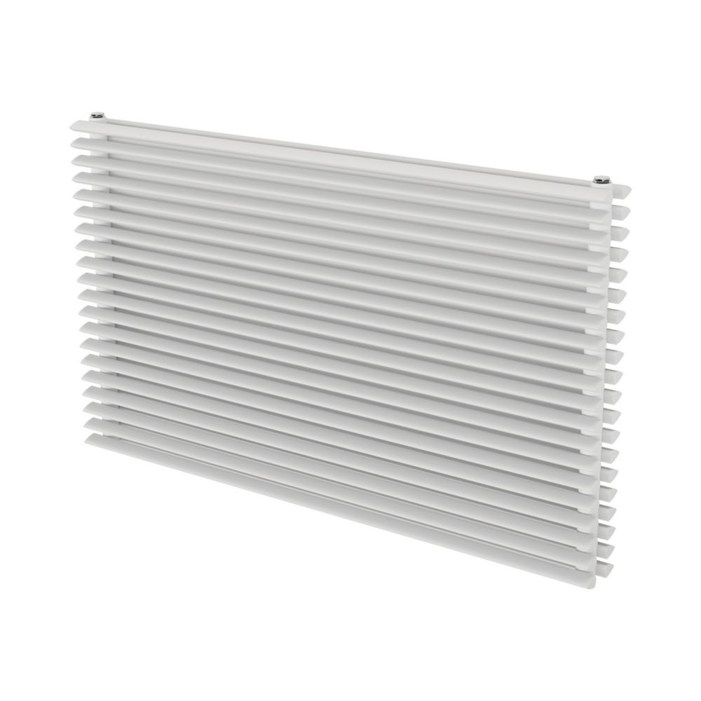 Image of Ximax Aurora Duplex Horizontal Designer Radiator 600mm x 1000mm White 4437BTU 