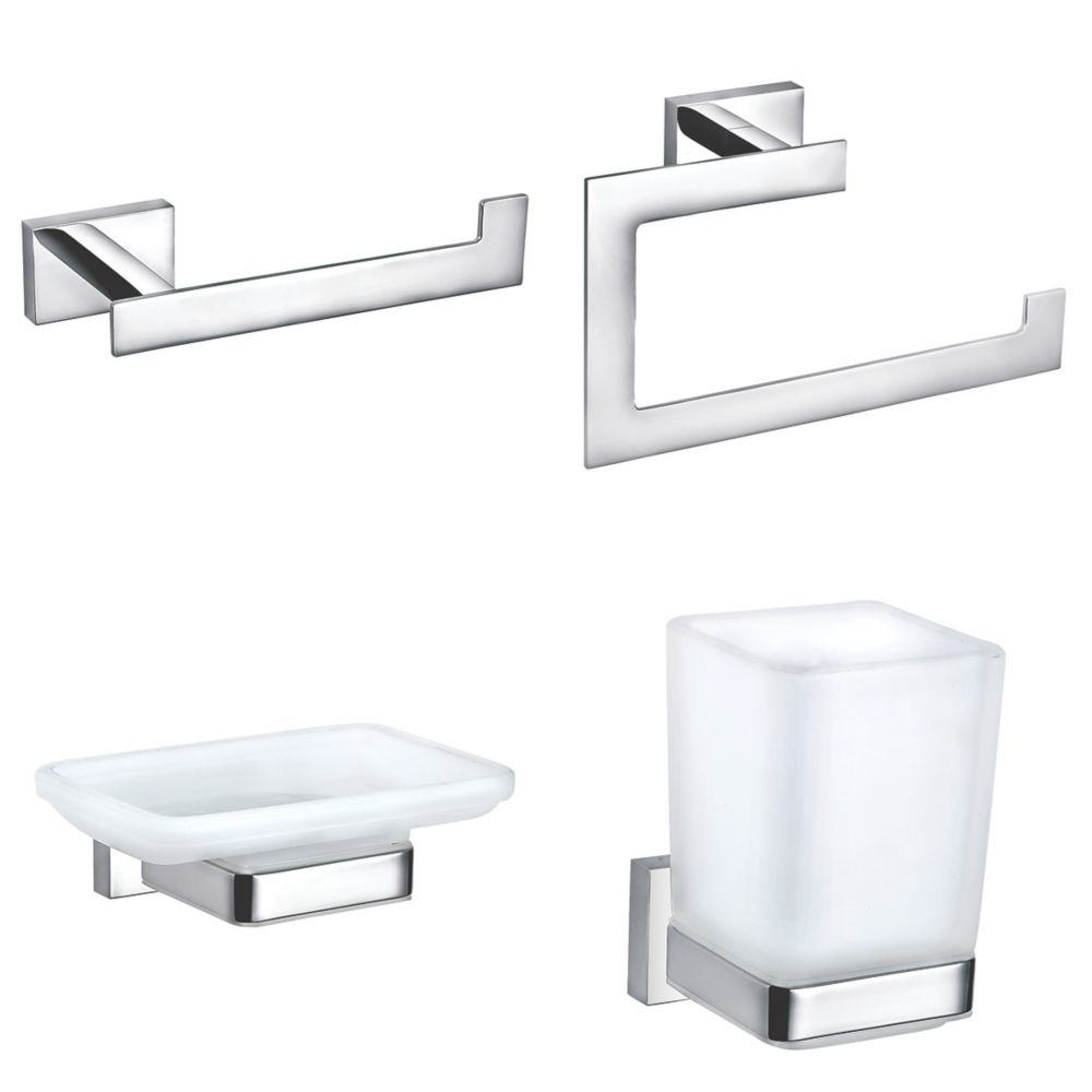Image of Aqualux York Shower Room 4 Piece Set 