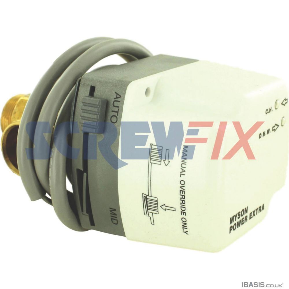 Image of Baxi MPE322 MPE322 22mm 3Pt Complete Mid-Pos Valve 