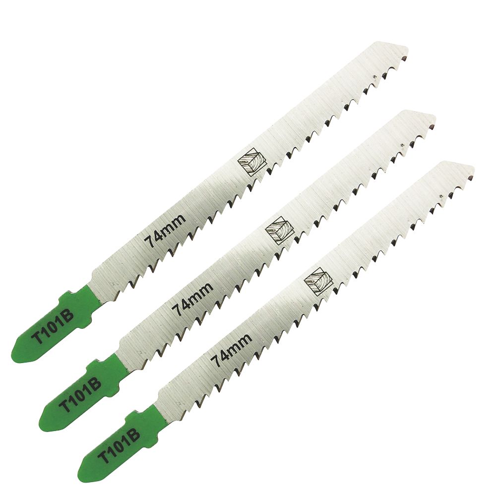 Image of SJG67620 T101B Softwood Jigsaw Blades 74mm 3 Pack 