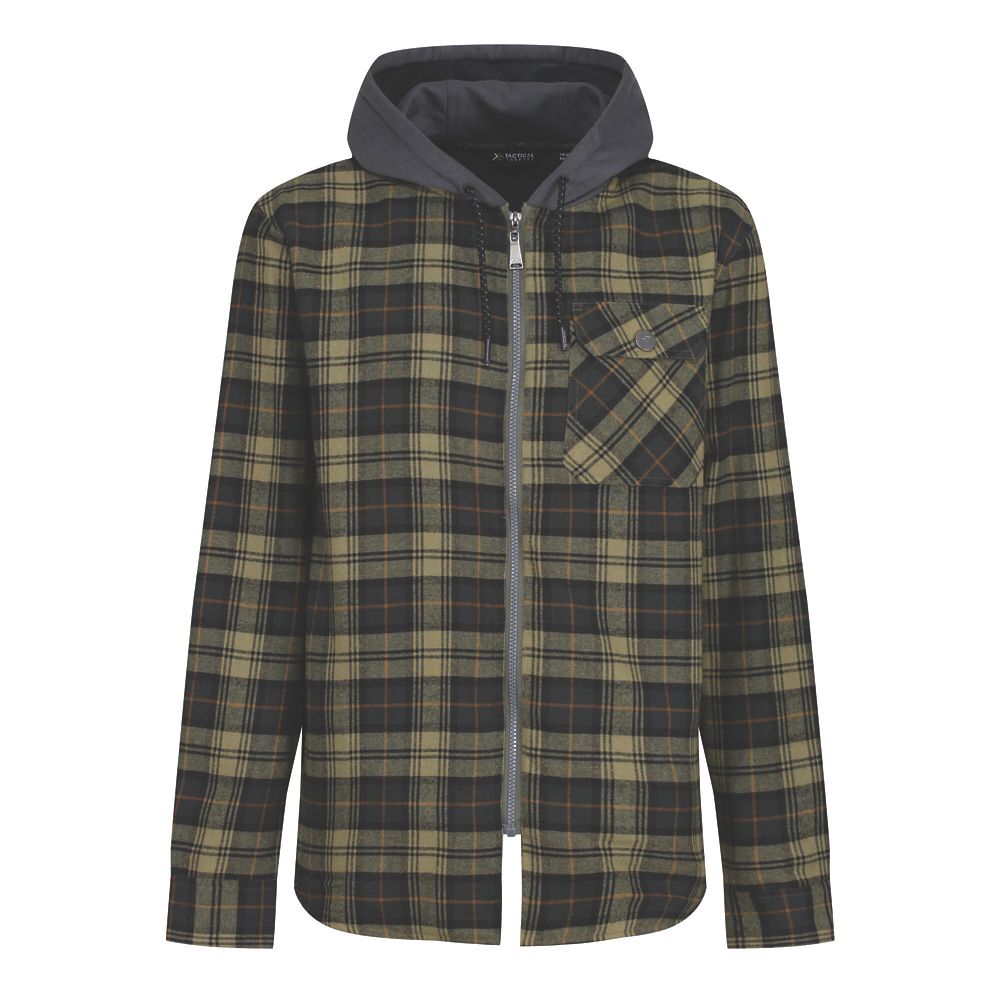 Image of Regatta Siege Shirt Jacket Dark Khaki X Large 43 1/2" Chest 