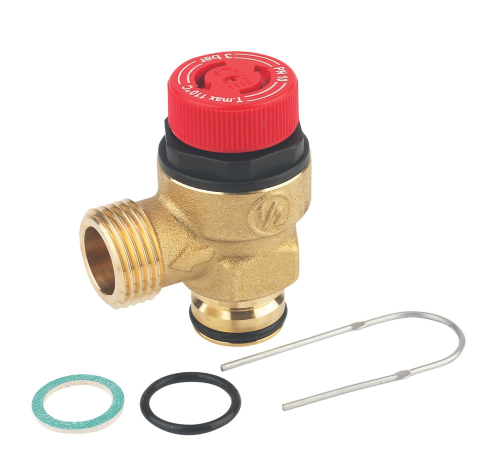 Image of Worcester Bosch 87161424040 Pressure Relief Valve - Use 312438 