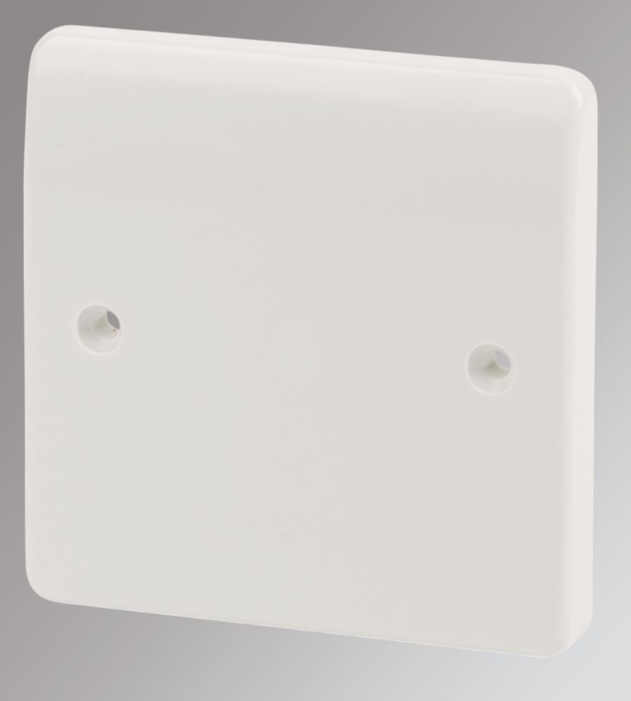 Image of MK Logic Plus 1-Gang Blanking Plate White 