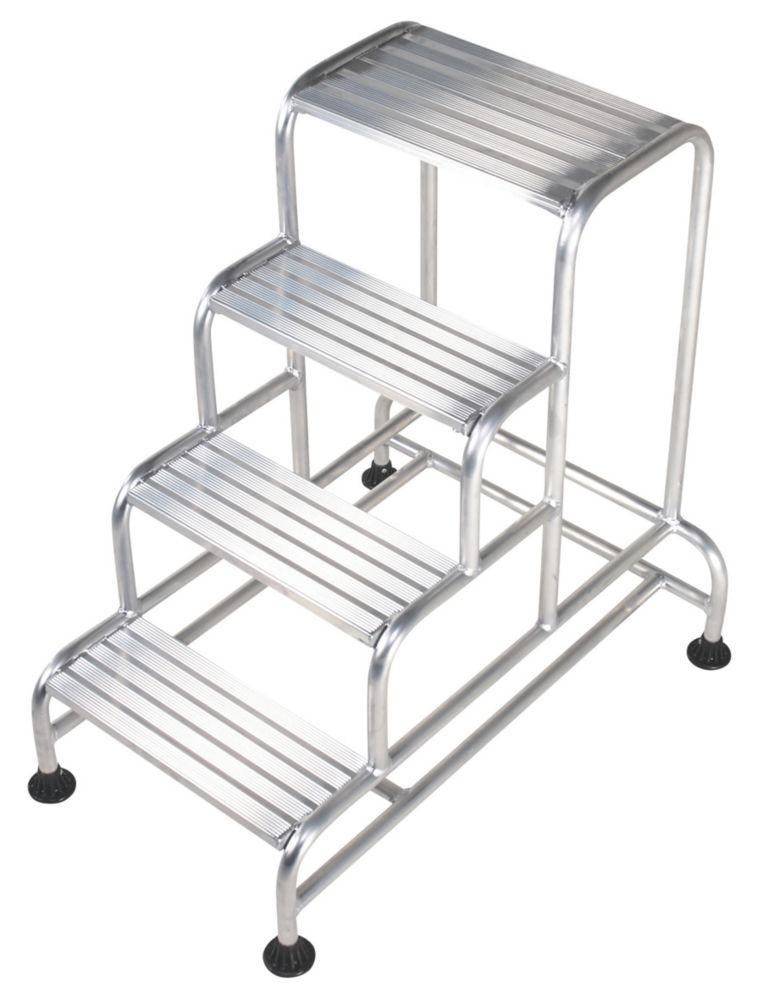 Image of TB Davies Stable Aluminium 4-Step Work Platform 1000mm Silver 