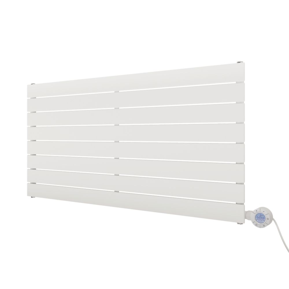 Image of Ximax Oceanus Horizontal Electric Electric Designer Radiator 595mm x 1200mm White 3070BTU 
