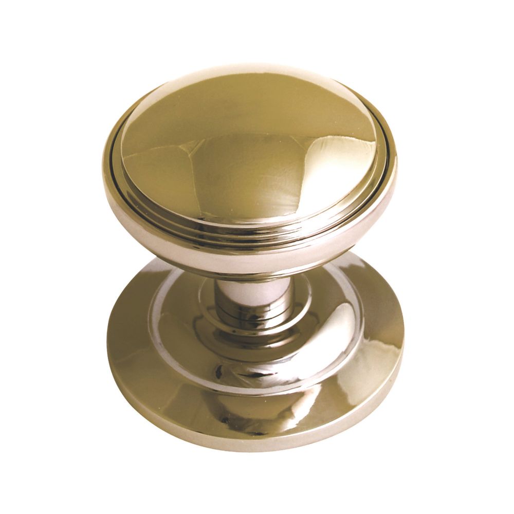 Image of Fab & Fix Decorative Round Door Knob Polished Gold 75mm 