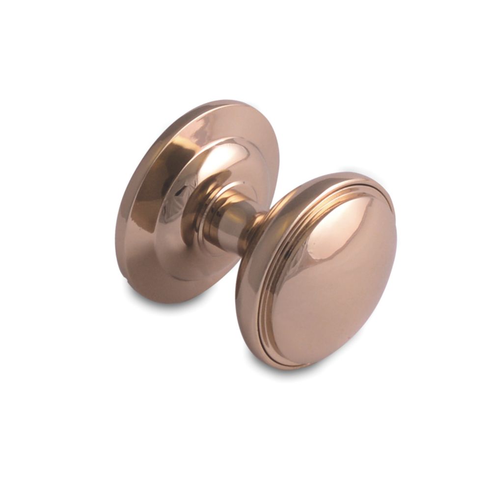 Image of Fab & Fix Decorative Round Door Knob Polished Gold 75mm 