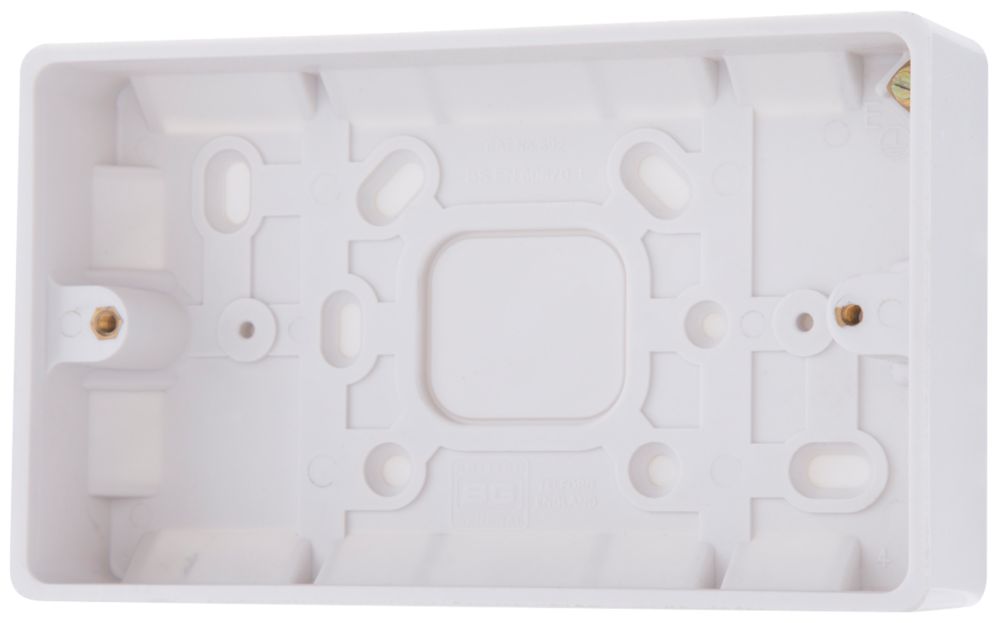 Image of British General 2-Gang Surface Pattress Surface Box 29mm 