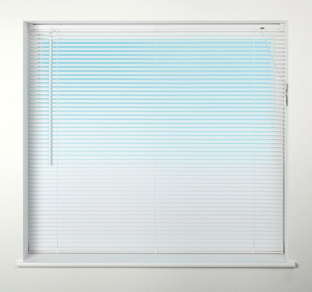 Image of Universal PVC Venetian Non-Blackout Blind White 1500mm x 1600mm Drop 