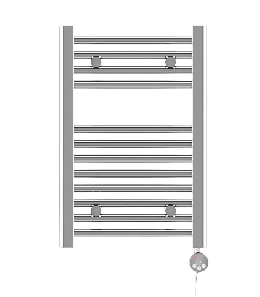 Image of Terma Leo MEG Electric Towel Rail 600mm x 400mm Chrome 410BTU 