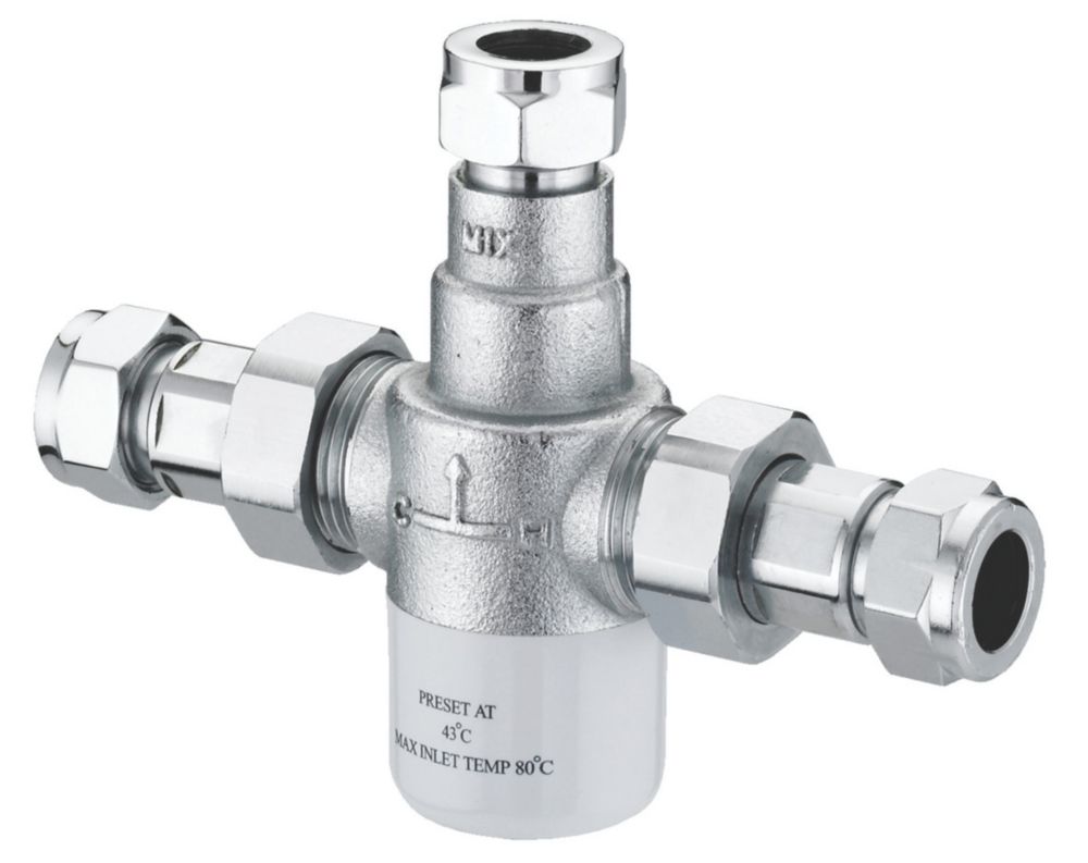 Image of Bristan MT503CP TMV3 Thermostatic Under-Sink Blending Valve 15mm 