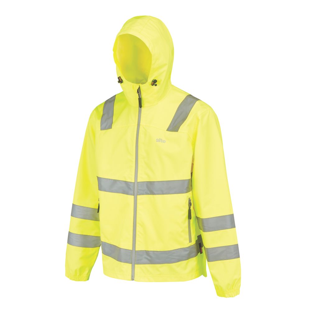 Image of Site Harvell Hi-Vis Lightweight Jacket Yellow Large 50" Chest 
